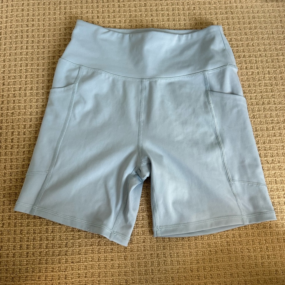 American Eagle Outfitters Sky Blue Bike Shorts